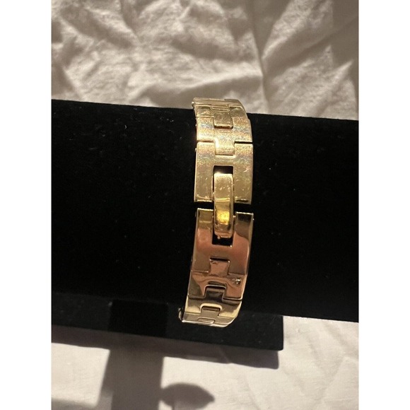 Vtg Gold Silver Tone Watch Collezio Quartz With Rhinestones. Made In Hong Kong. - Picture 11 of 16